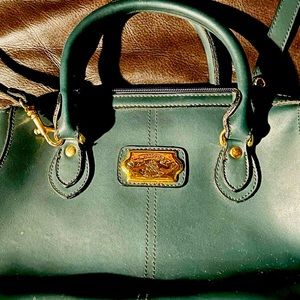 Gorgeous Vittoria deep green shoulder bag, crossbody bag, or handbag